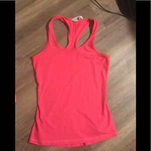 Pink Workout tank. Champion XS. Polyester/spandex.